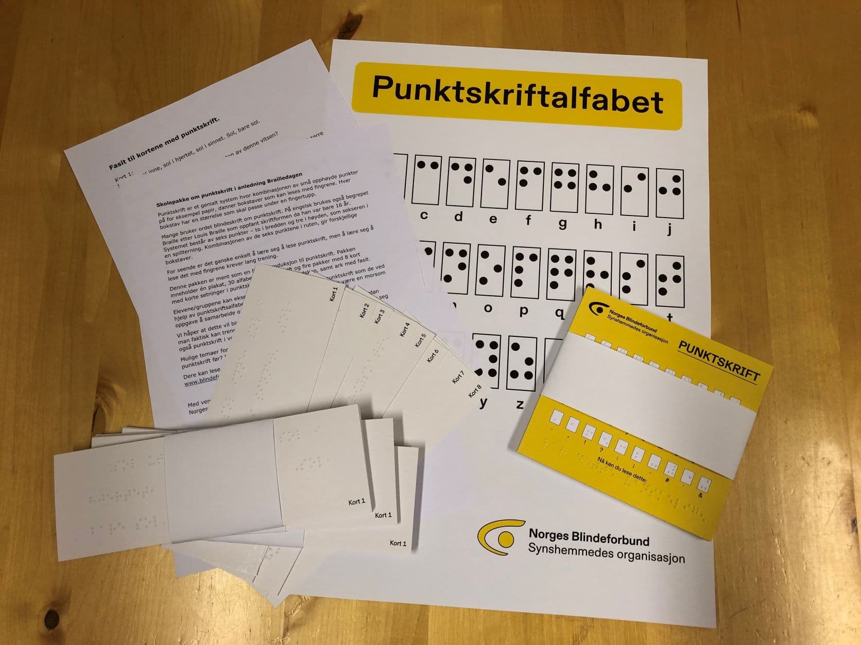 Bilde av skolepakkens innhold