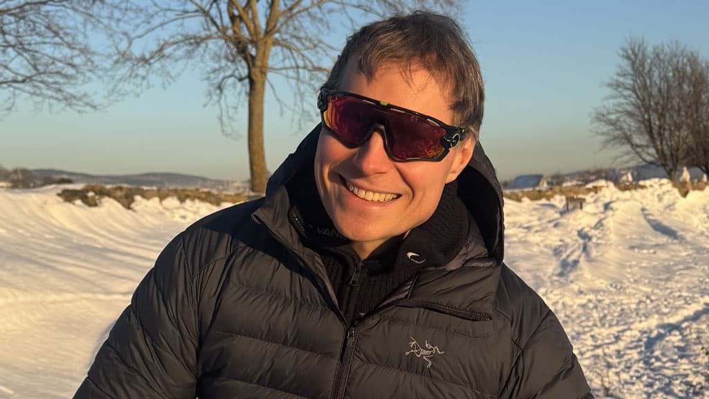 Tor Paaske Utheim, her iført heldekkende solbriller